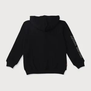 Gini And Jony Boys Black Solid Cotton Knits Jacket Full Sleeves