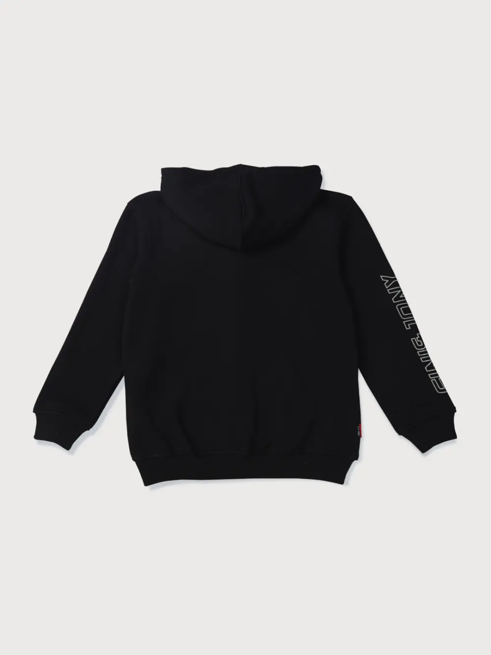 Gini And Jony Boys Black Solid Cotton Knits Jacket Full Sleeves