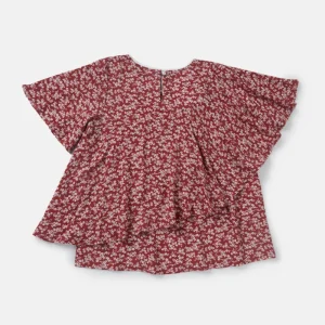 Gini And Jony Boys Red Polka Dots Cotton Shirt Full Sleeves