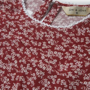 Gini And Jony Boys Red Polka Dots Cotton Shirt Full Sleeves