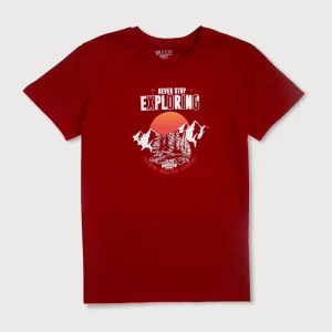 Gini & Jony Boys Printed Cotton Blend Regular T Shirt