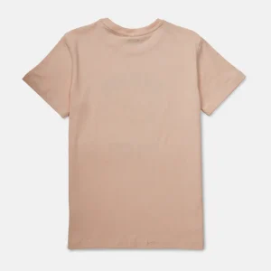 Gini And Jony Boys Peach Graphic Print Cotton T-Shirt Half Sleeves