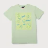 Gini & Jony Boys’ Blue T-Shirt Knitshand-Wash Regular Fit