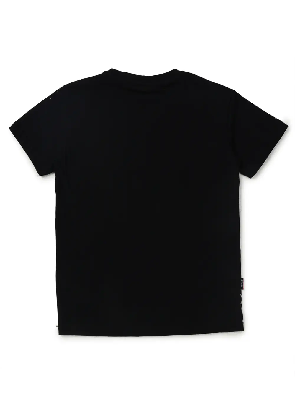 Gini And Jony Boys Black Graphic Cotton T-Shirt Half Sleeves