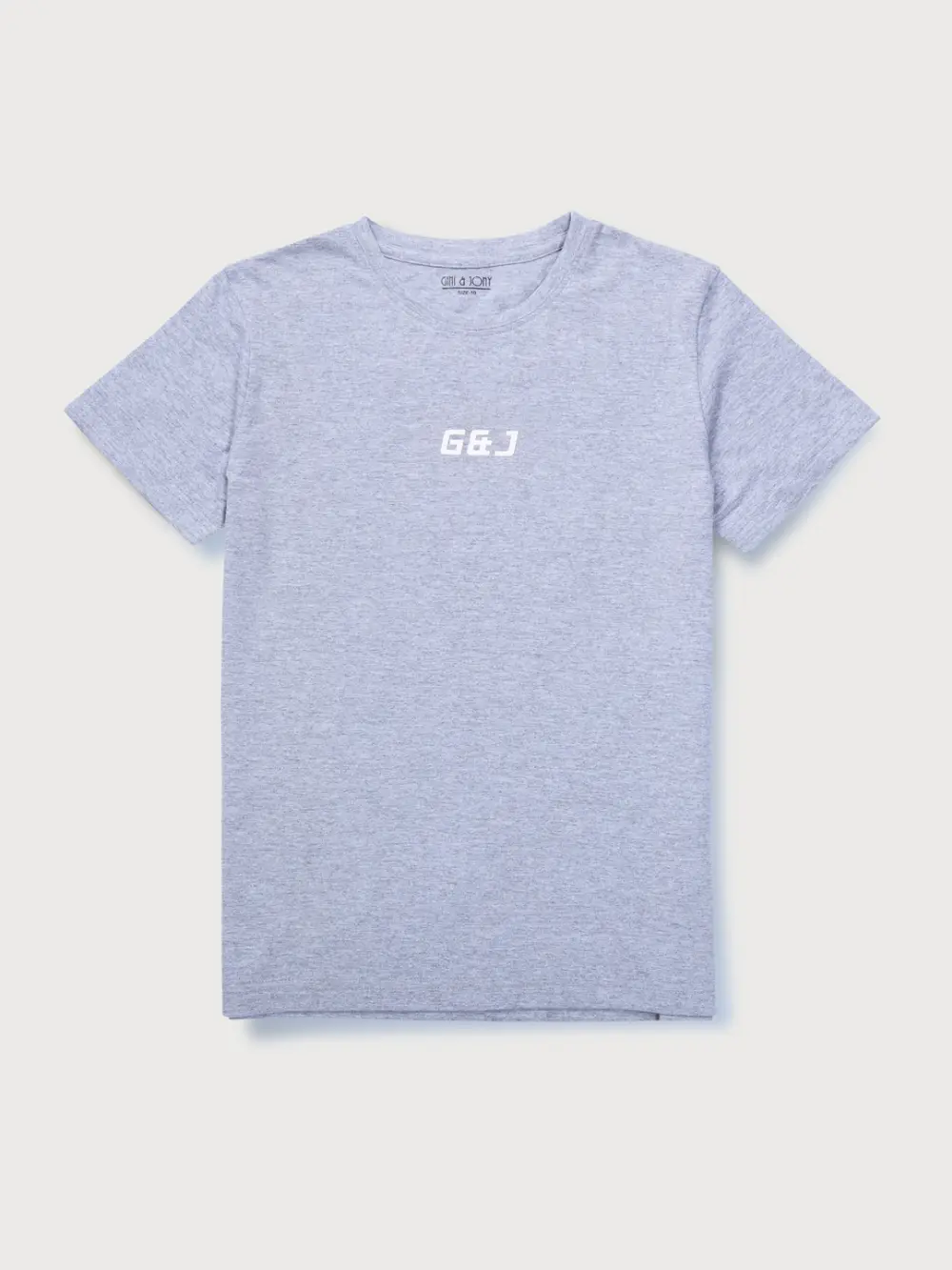 Gini And Jony Boys Grey Solid Cotton T-Shirt Half Sleeves