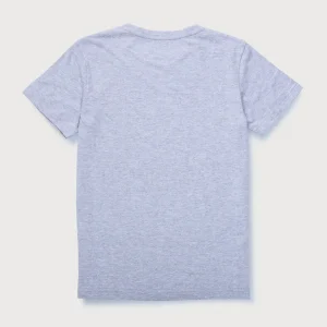 Gini And Jony Boys Grey Solid Cotton T-Shirt Half Sleeves