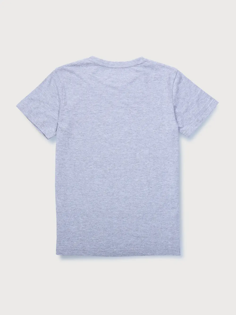 Gini And Jony Boys Grey Solid Cotton T-Shirt Half Sleeves