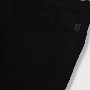Gini And Jony Boys Black Solid Cotton Bermuda Fixed Waist
