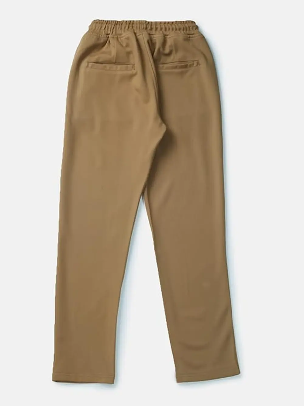Gini & Jony Boys Brown Solid Polyster Elasticated Track Pant