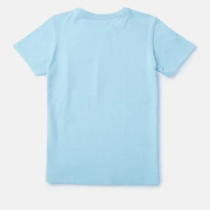 Gini And Jony Boys Blue Graphic Print Cotton T-Shirt Half Sleeves