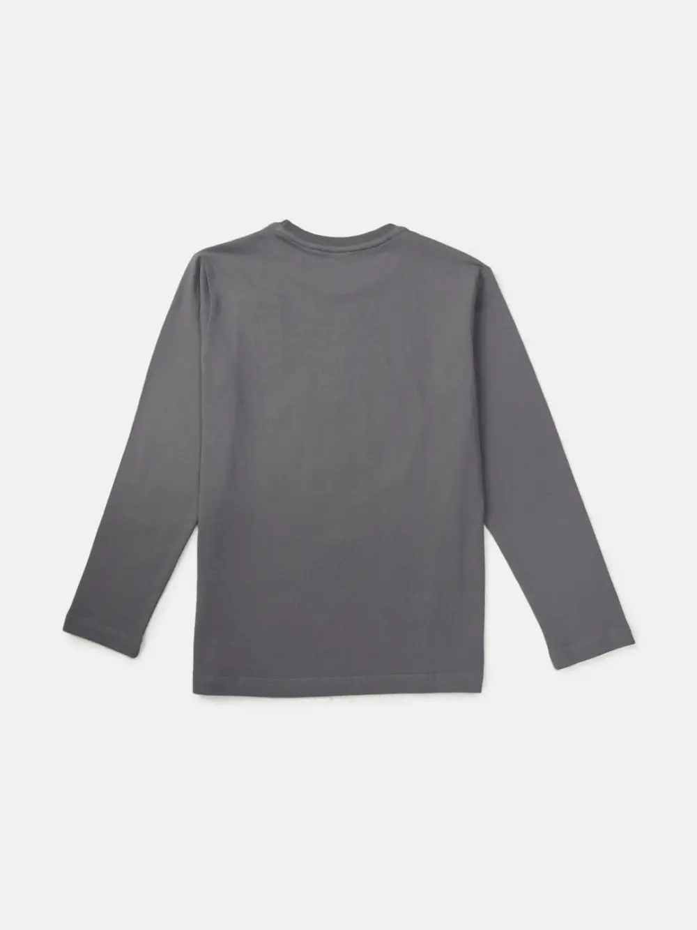 Gini And Jony Boys Grey Graphic Print Cotton T-Shirt Full Sleeves
