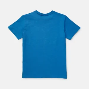 Gini & Jony Boys’ Blue T-Shirt Knitshand-Wash Regular Fit