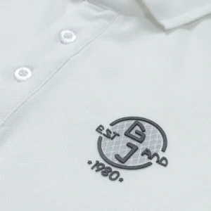 Gini And Jony Boys White Solid Cotton Polo T-Shirt Half Sleeves