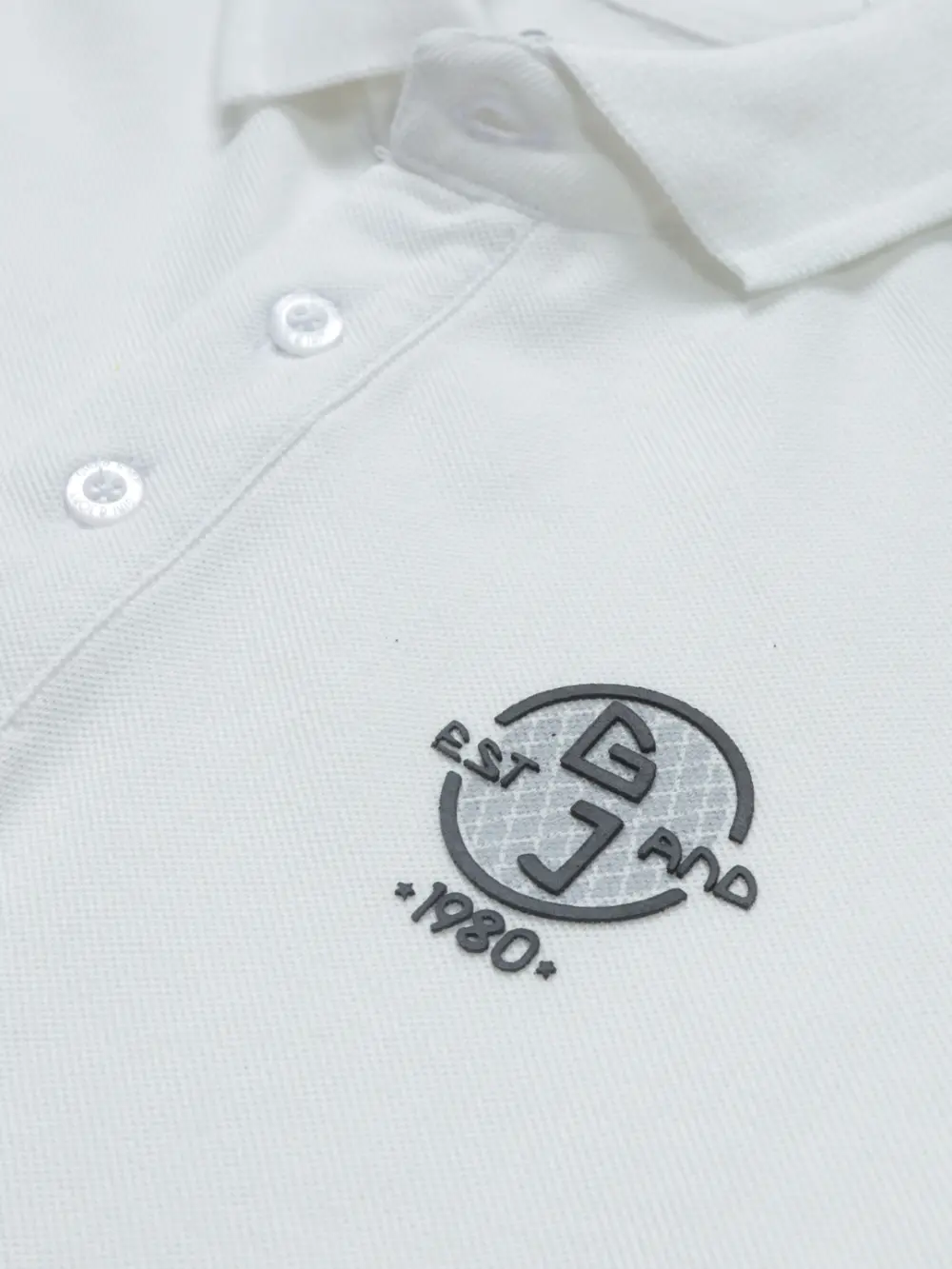 Gini And Jony Boys White Solid Cotton Polo T-Shirt Half Sleeves