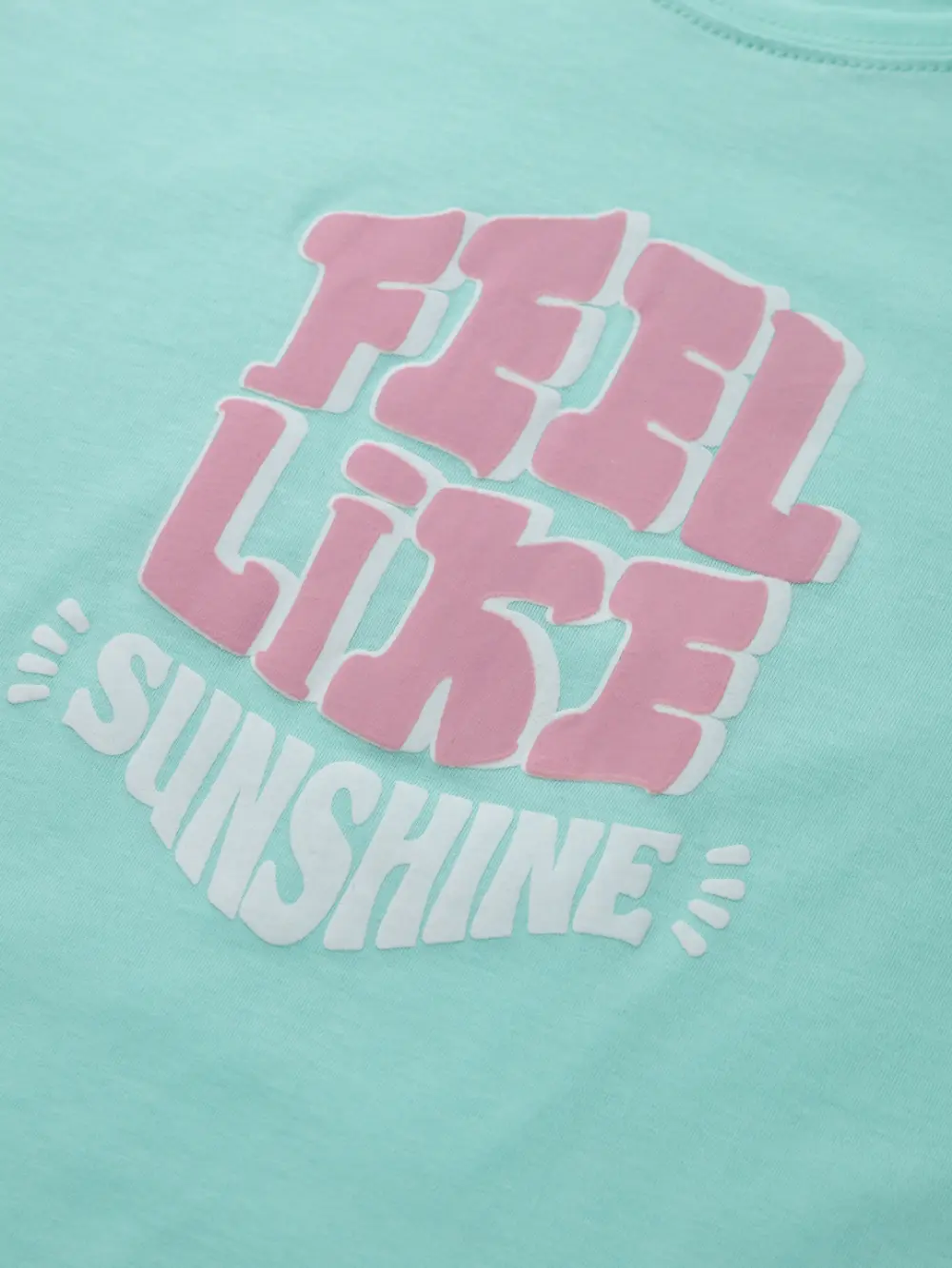Gini & Jony Girls Light Blue Printed T-Shirt