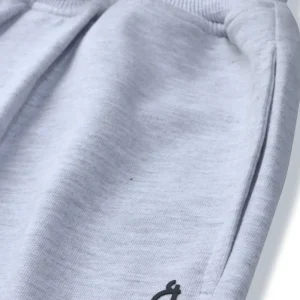 Gini And Jony Boys Grey Solid Cotton Elasticated Bermuda