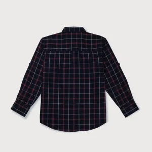 Gini And Jony Boys Multicolor Checks Knits Full Sleeves Shirt