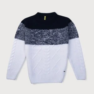 Gini And Jony Cotton Full Sleeves Pullover Logo Print