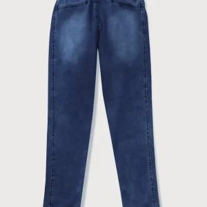 Gini & Jony Boys Blue Washed Denim Elasticated Jeans