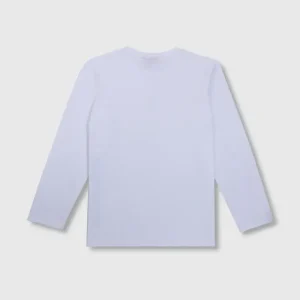 Gini & Jony Boys White Printed Knits T-Shirt Full Sleeves