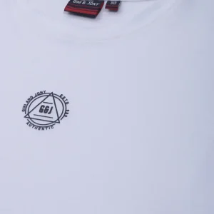 Gini & Jony Boys White Printed Knits T-Shirt Full Sleeves