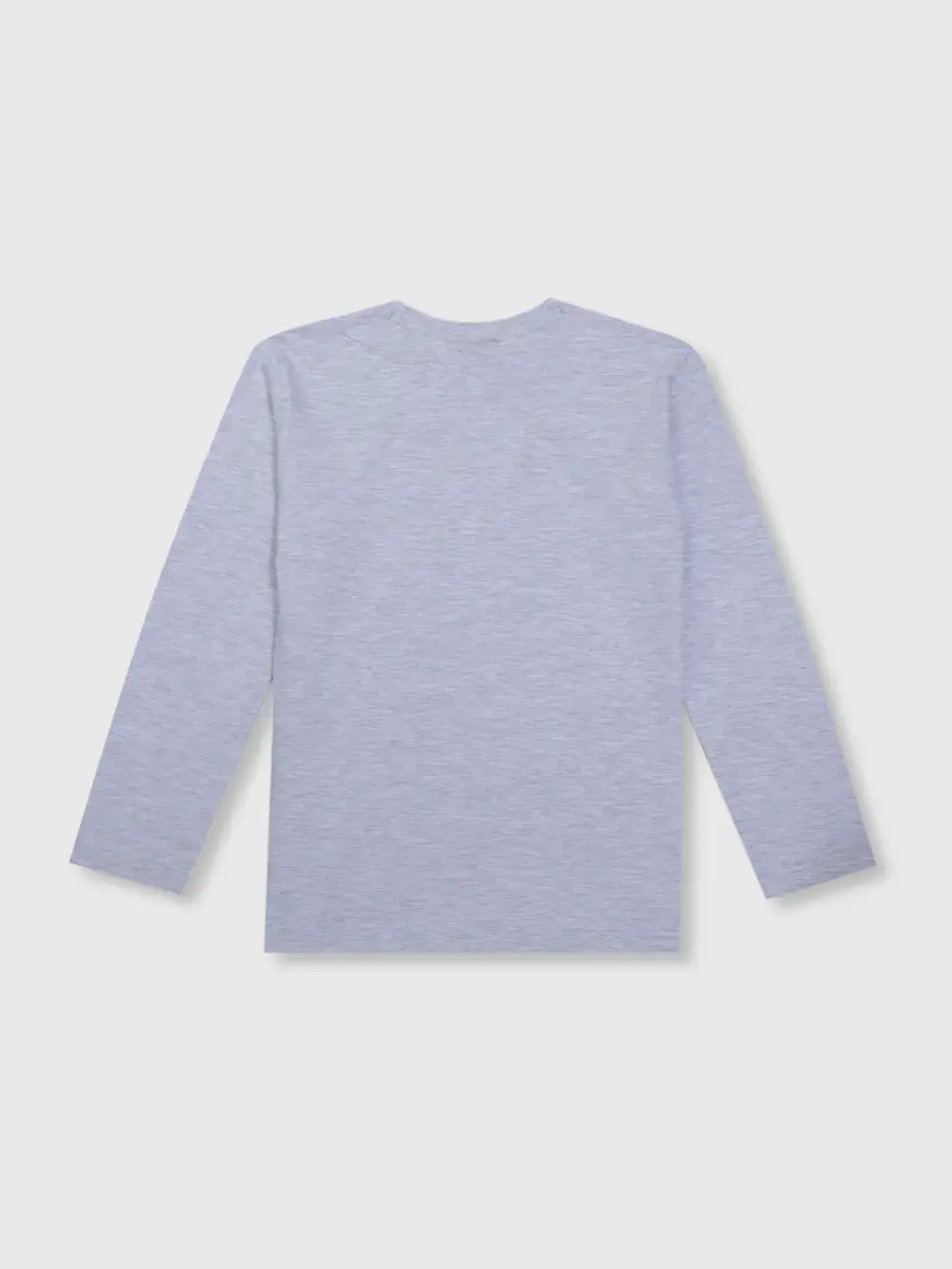 Gini & Jony Boys Blue Printed Cotton Full Sleeves T-Shirt