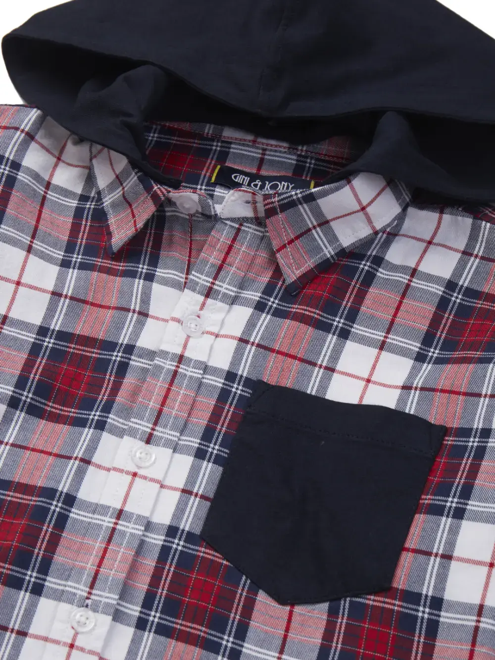 Gini And Jony Boys Solid Cotton Shirt