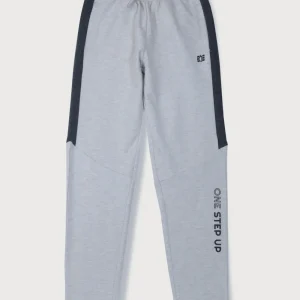 Gini And Jony Boys Grey Typographic Print Cotton Track Pant Elasticated
