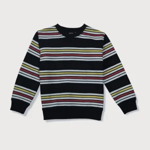 Boys Blue Cotton Printed Sweatshirt
