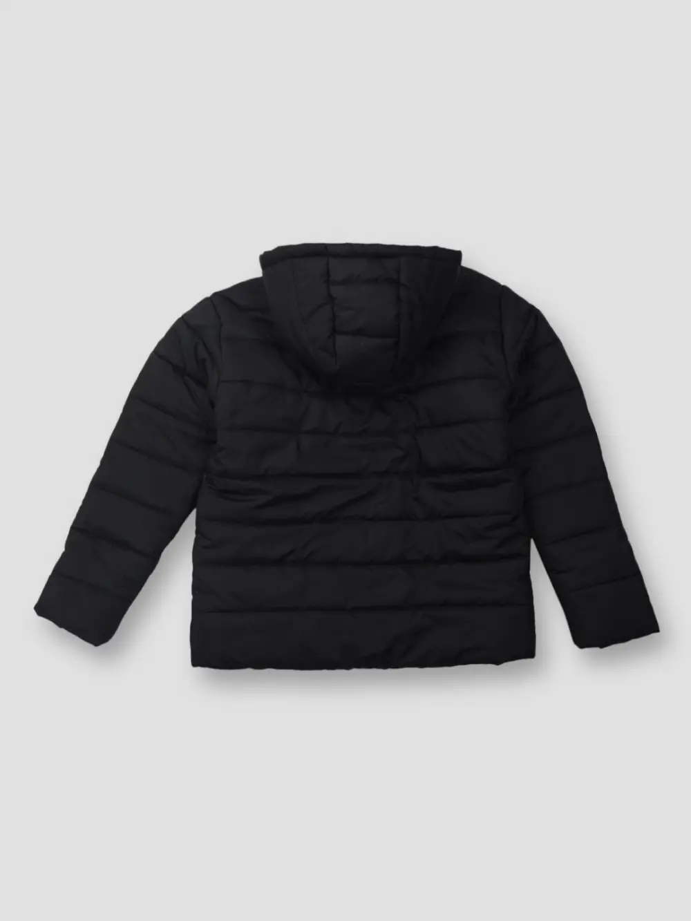 Gini And Jony Boys Black Color Block Taffeta Heavy Winter Jacket Full Sleeves