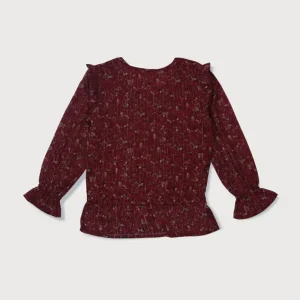 Baby Girls Casual Polyester Blend Blouson Top