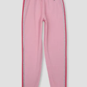 Gini And Jony Girls Pink Cotton Solid Legging Elasticated