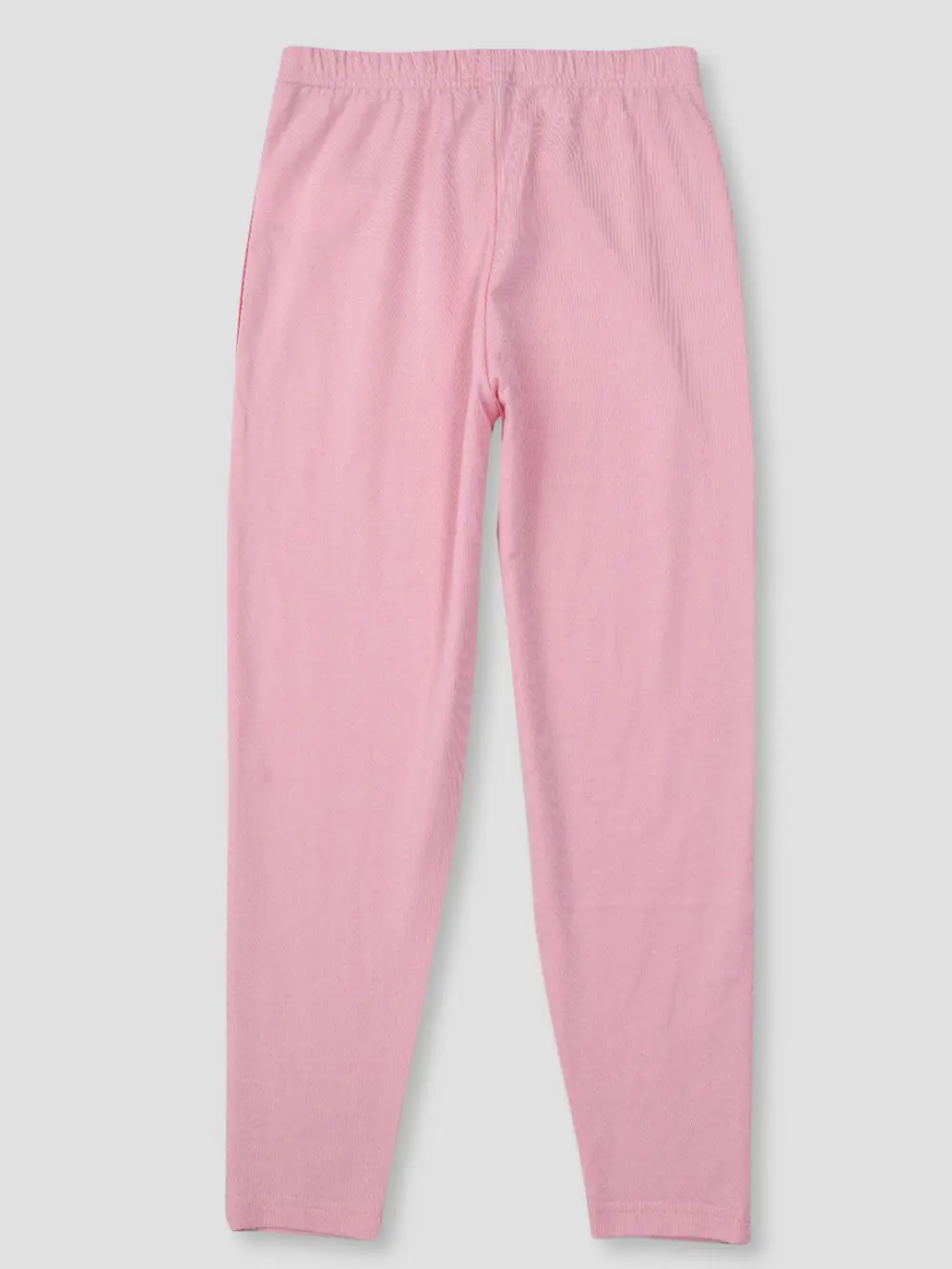 Gini And Jony Girls Pink Cotton Solid Legging Elasticated