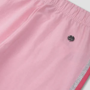Gini And Jony Girls Pink Cotton Solid Legging Elasticated