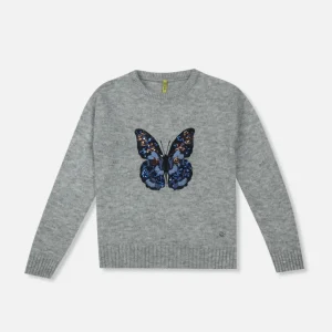 Gini And Jony Cotton Full Sleeves Pullover Logo Print