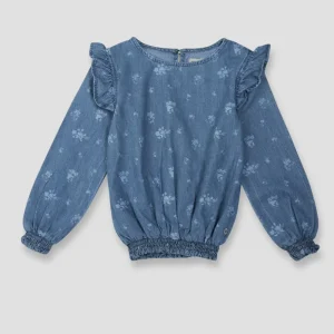 Baby Girls Casual Polyester Blend Blouson Top