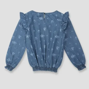Baby Girls Casual Polyester Blend Blouson Top