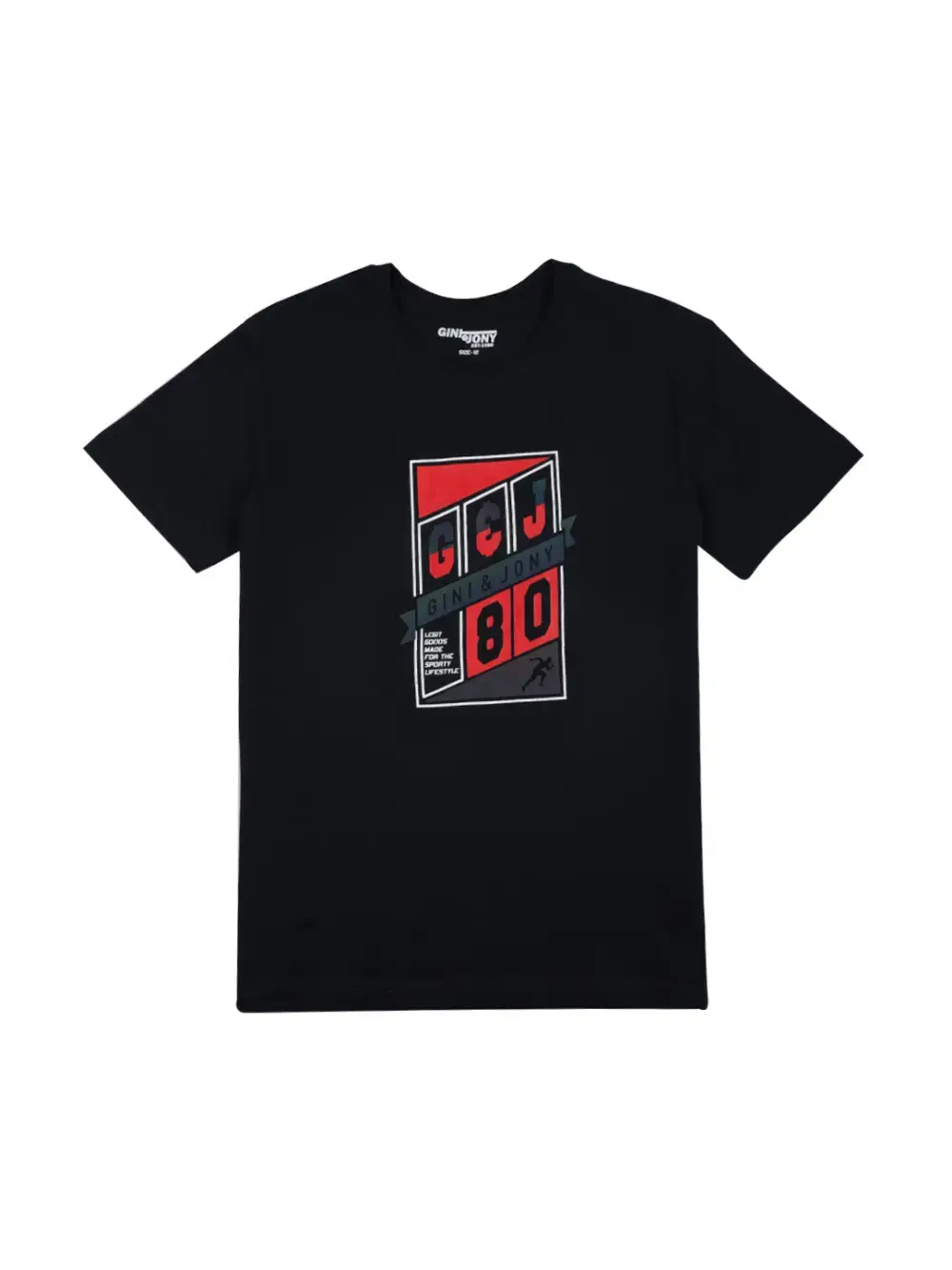 Gini & Jony Boys Blue Printed Cotton T-Shirt Half Sleeves