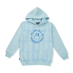 Boys Blue Cotton Printed Sweatshirt