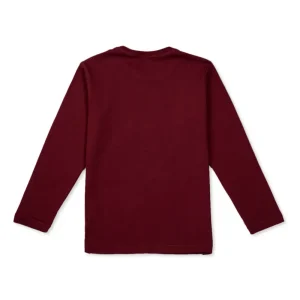 Gini And Jony Boys Grey Printed Cotton Full Sleeves T-Shirt