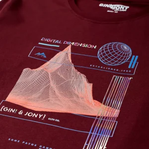 Gini And Jony Boys Grey Printed Cotton Full Sleeves T-Shirt