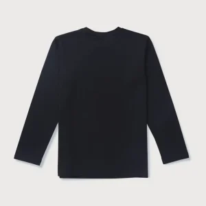 Gini & Jony Boys Black Printed Cotton T-Shirt Full Sleeves