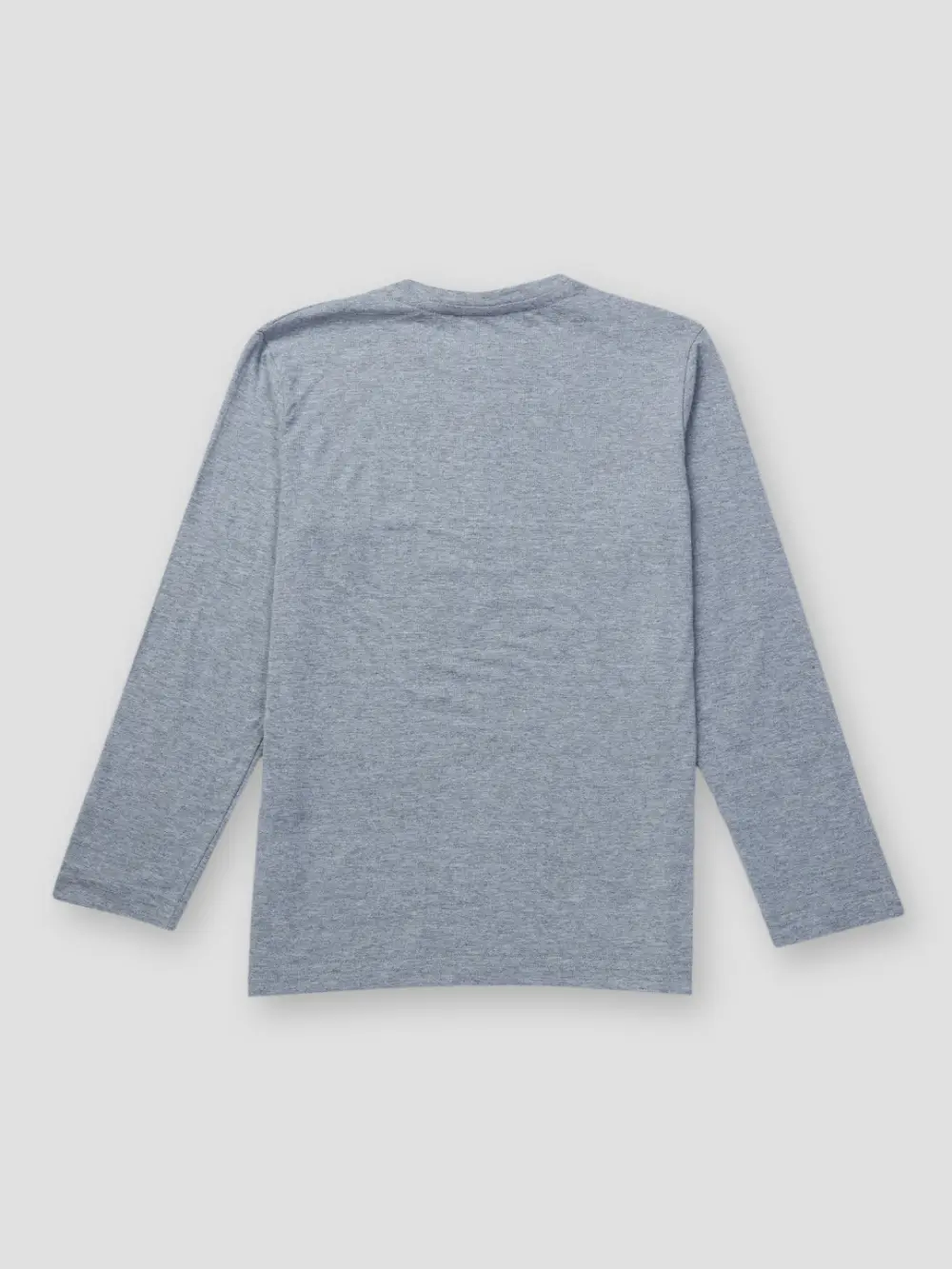 Gini & Jony Boys Grey Solid Cotton Full Sleeves T-Shirt