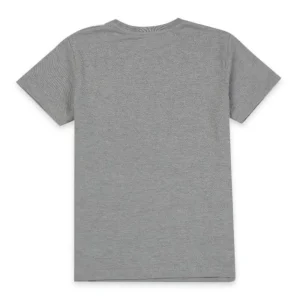 Gini & Jony Boys Grey Printed Cotton Full Sleeves T-Shirt