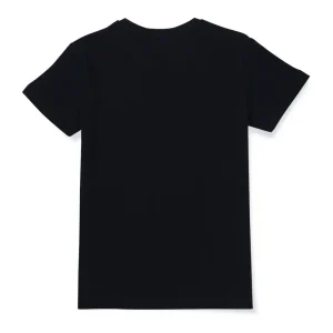 Gini & Jony Boys Black Printed Cotton T-Shirt Full Sleeves