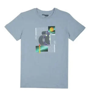 Gini & Jony Boys Blue Printed Cotton T-Shirt Half Sleeves