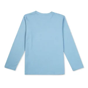 Gini And Jony Boys Blue Graphic Print Cotton T-Shirt Full Sleeves