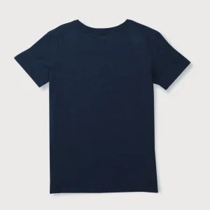 Gini And Jony Boys Navy Typographic Print Cotton Polo T-Shirt Half Sleeves