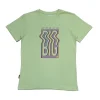 Gini And Jony Boys Green Printed Cotton T-Shirt Half Sleeves