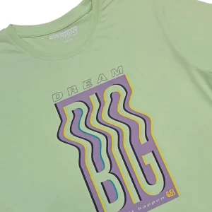 Gini And Jony Boys Green Printed Cotton T-Shirt Half Sleeves